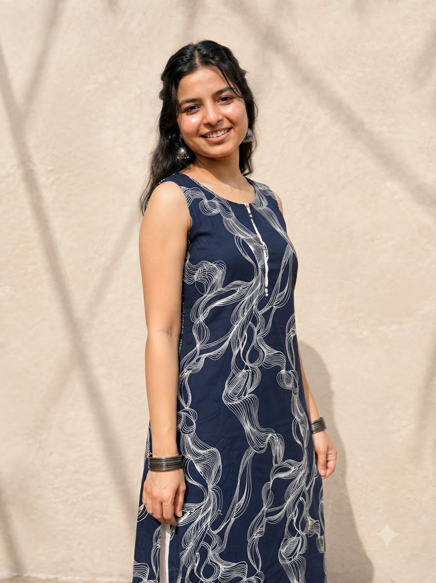 woman modeling blue kurta 202608091213 woman modeling blue kurta 202608091213